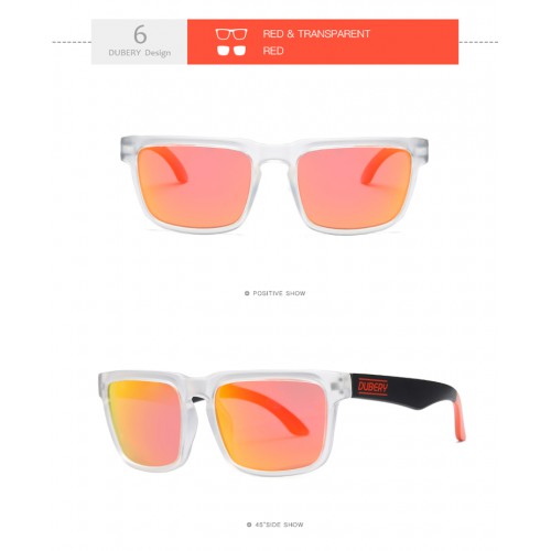 1 DUBERY SUNGLASSES 06 red transparent/red