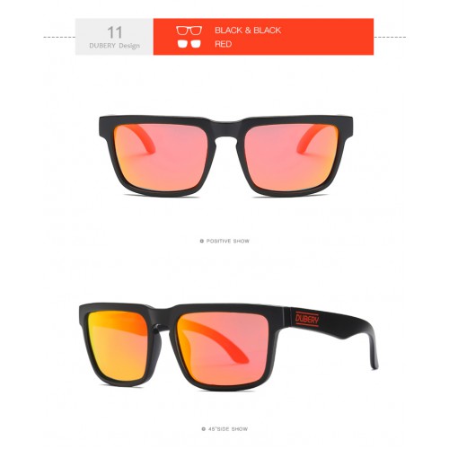 1 DUBERY SUNGLASSES 11  black blackk / red