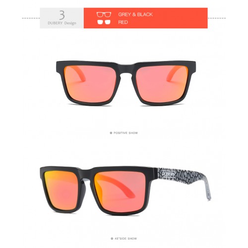 1 DUBERY SUNGLASSES 03 grey black/red