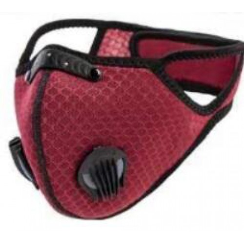 1ADOPLPH replaceable filters  mask (wine red)